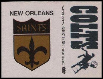 New Orleans Saints Logo Baltimore Colts Name
